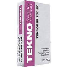 TEKNO Teknorep 300 EX Çimento Esaslı Tiksotropik Rötresiz Kalın Tamir Harcı